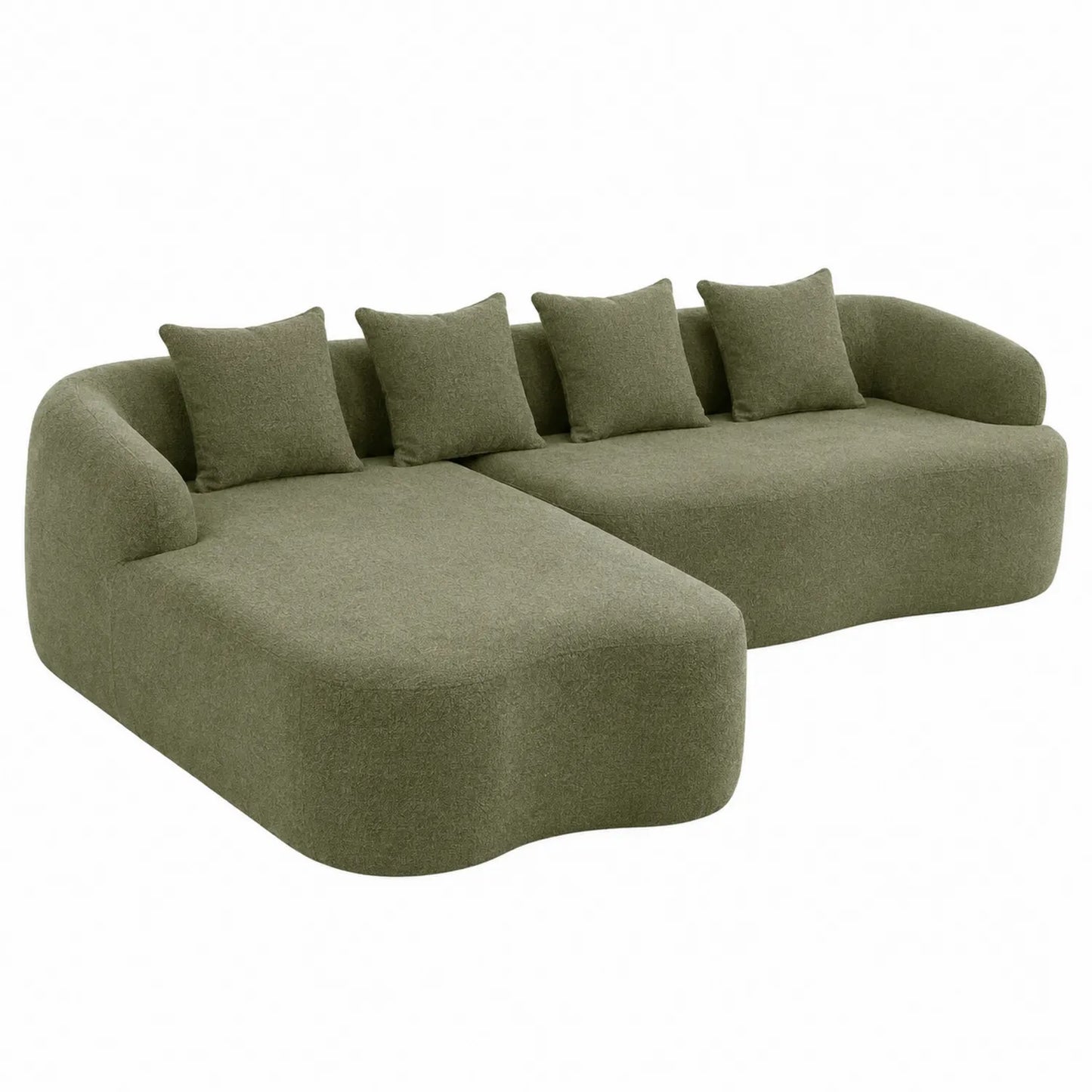 Modulares Sofa Set aus Polyester in Olivgrün